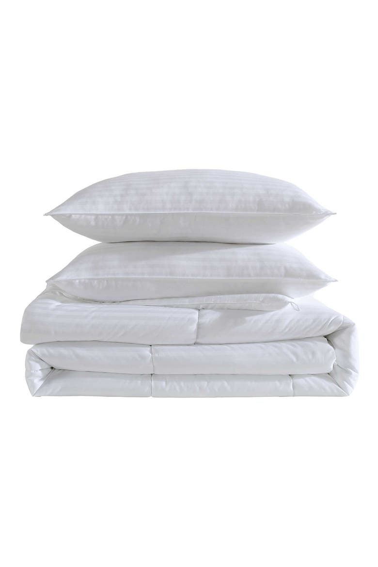 Signature Cotton Comforter & Sham Set, Main, color, WHITE