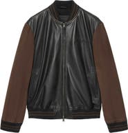 AllSaints Blanco Leather Bomber Jacket