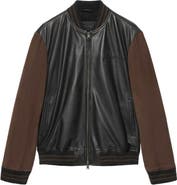 AllSaints Blanco Leather Bomber Jacket
