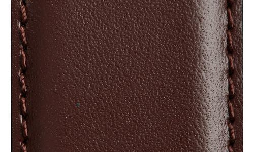 Nordstrom Travis Leather Belt In Dark Brown