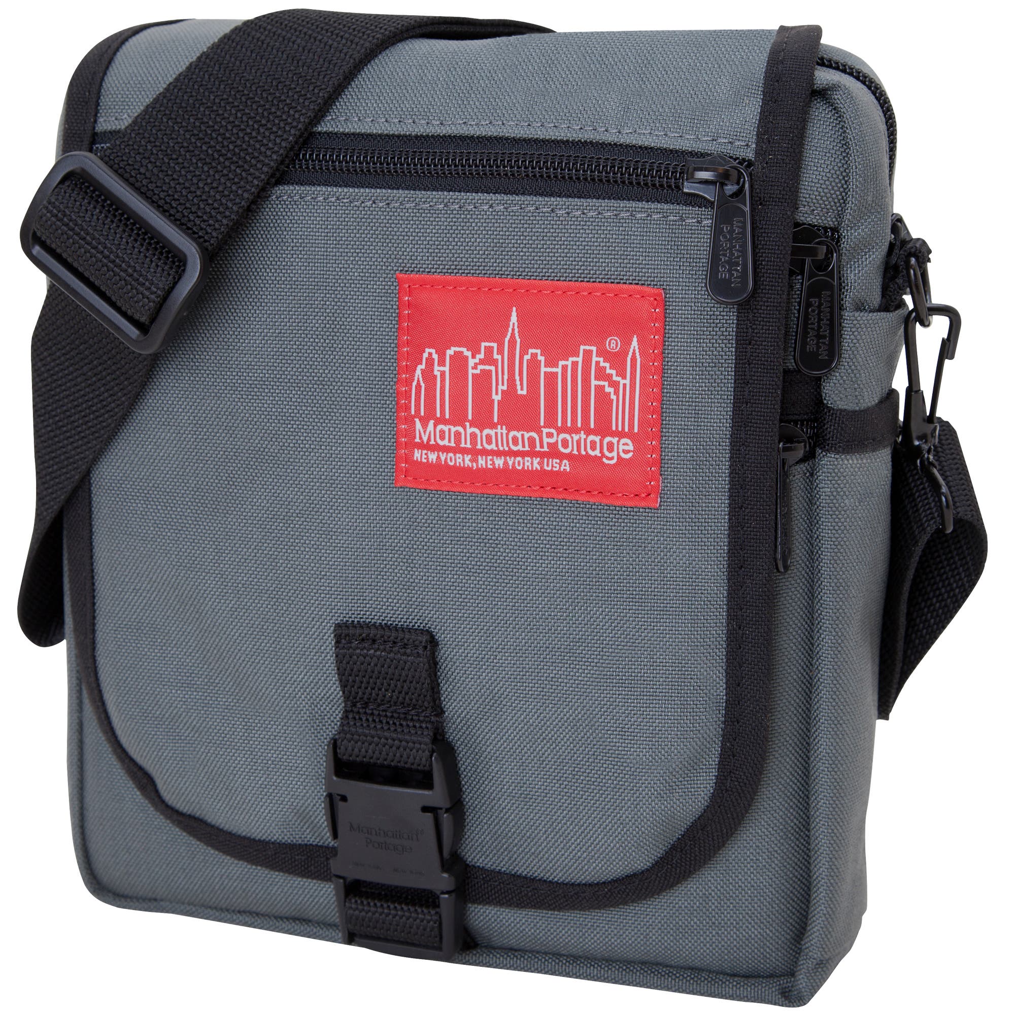Manhattan Portage Soho Crossbody Bag, Alternate, color, Grey