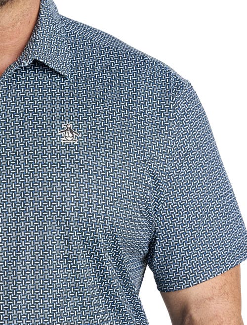 Original Penguin Drink Flashcards Polo Shirt In Caviar