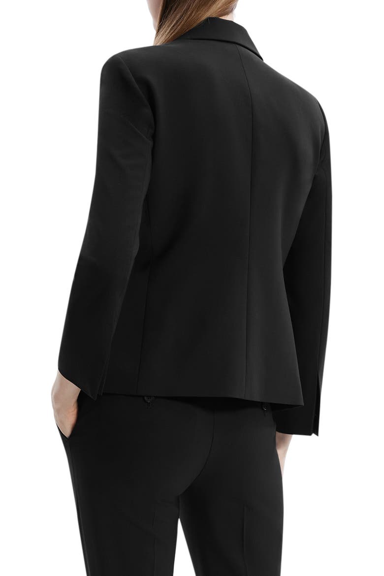 Slim Fit One Button Blazer, Alternate, color, BLACK