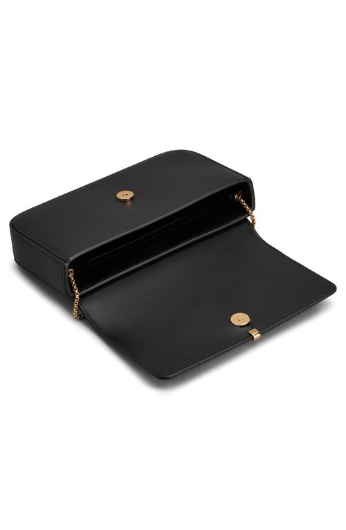 Tod's Mini Leather Flap Bag In Nero