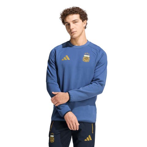 Men's adidas  Blue Argentina National Team FIFA x World Cup Tiro Travel Sweatshirt