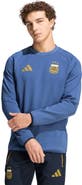 adidas Men's adidas  Blue Argentina National Team FIFA x World Cup Tiro Travel Sweatshirt