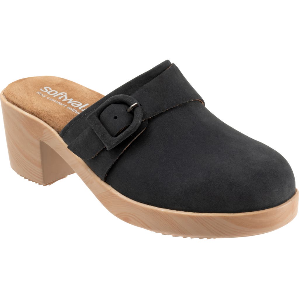 Softwalk ® Ferrara Platform Mule In Black