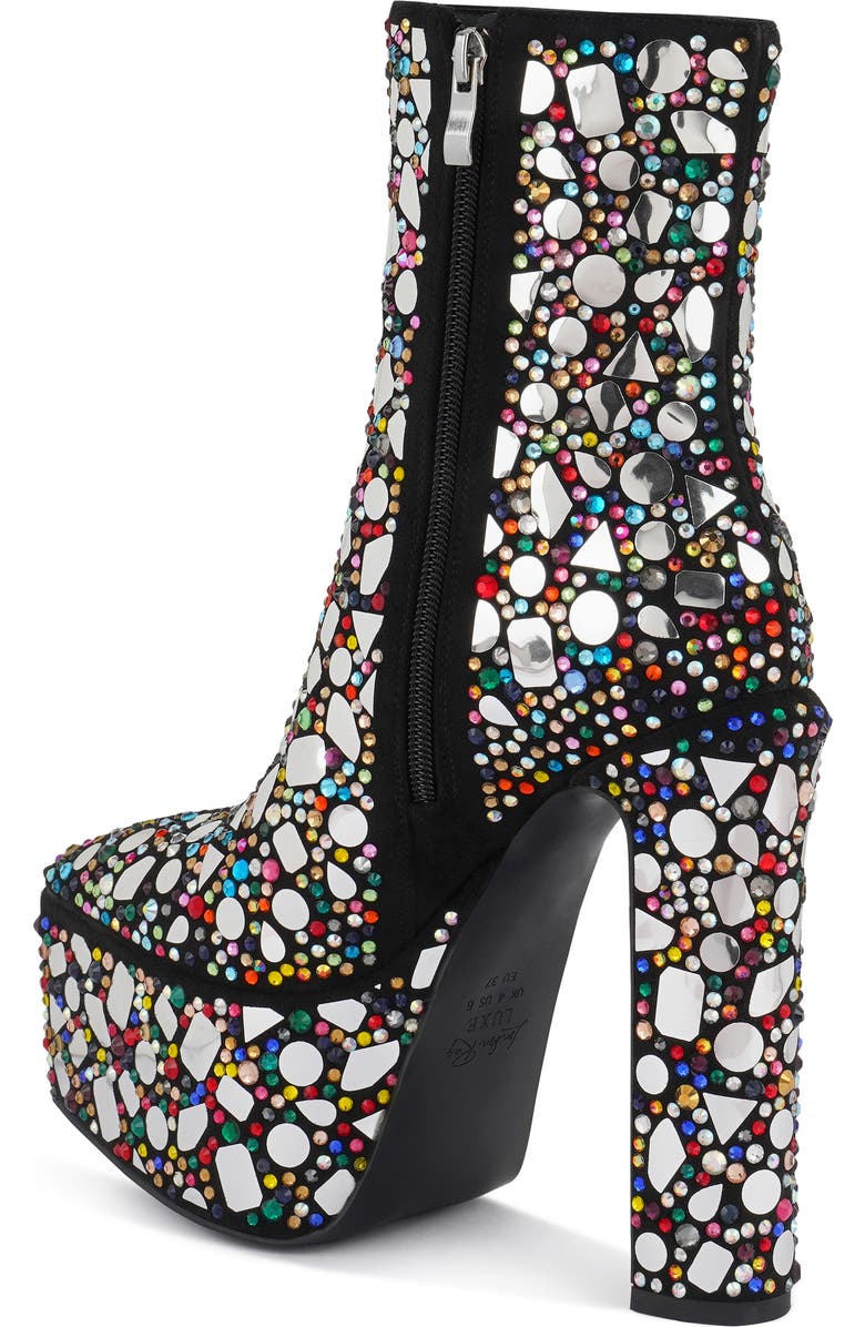 LONDON RAG Fancy Mirror Platform Boot, Alternate, color, Black