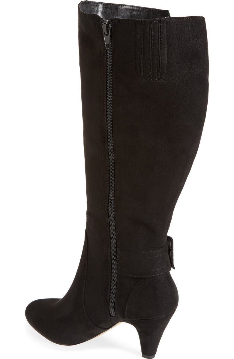 Bella Vita Troy II Knee High Boot, Alternate, color, Blk Suede