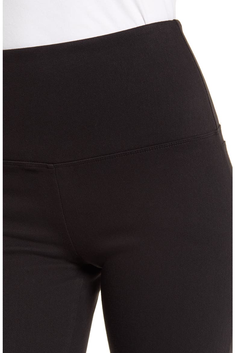'Lyssentials High Waist Straight Leg Stretch Denim Jeans, Alternate, color, BLACK