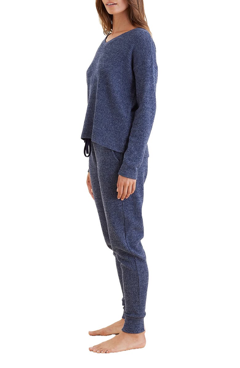 Papinelle Waffle Knit Pajamas, Alternate, color, 