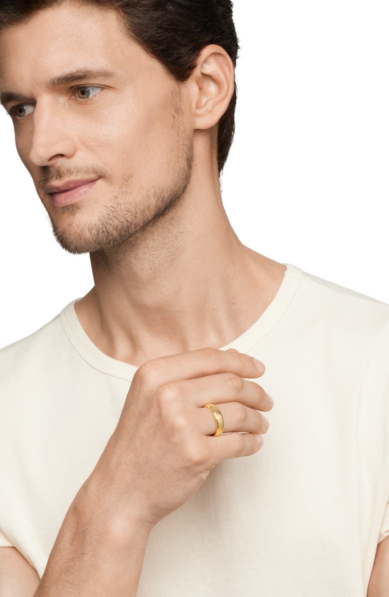 David Yurman DY Classic Band in 18K Gold, Alternate, color, Gold