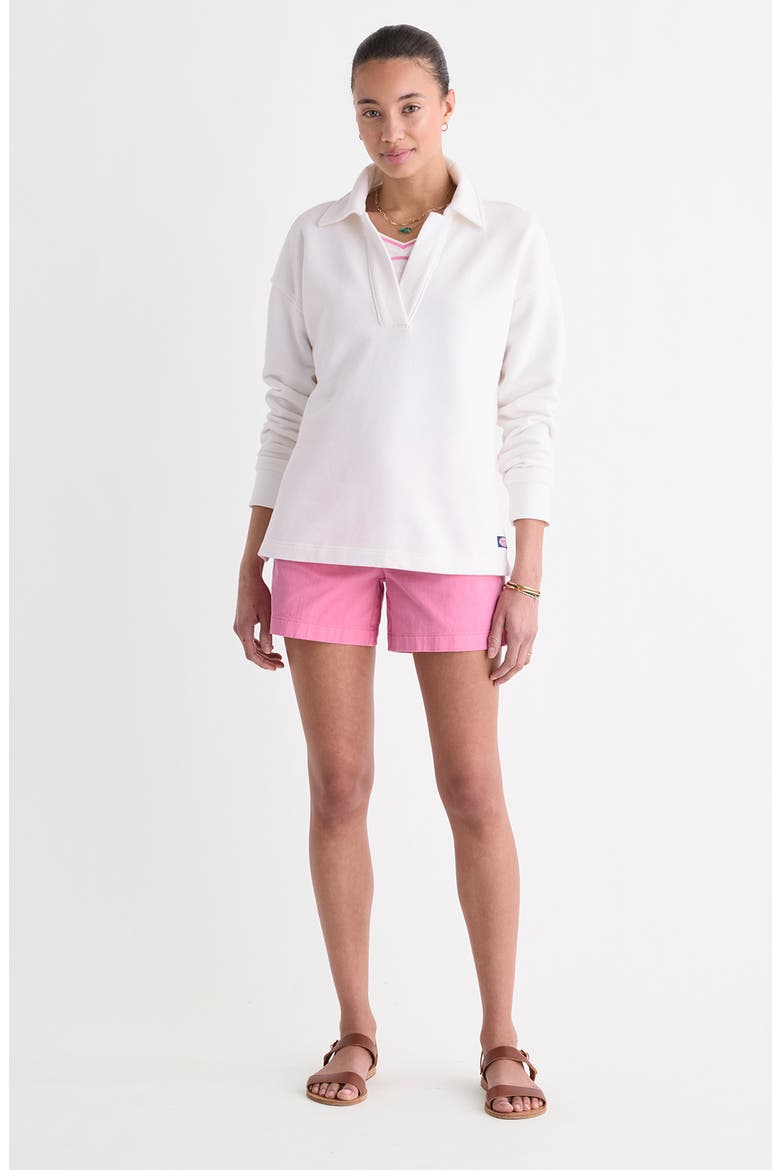 Cam Polo Sweatshirt, Alternate, color, WHITE CAP