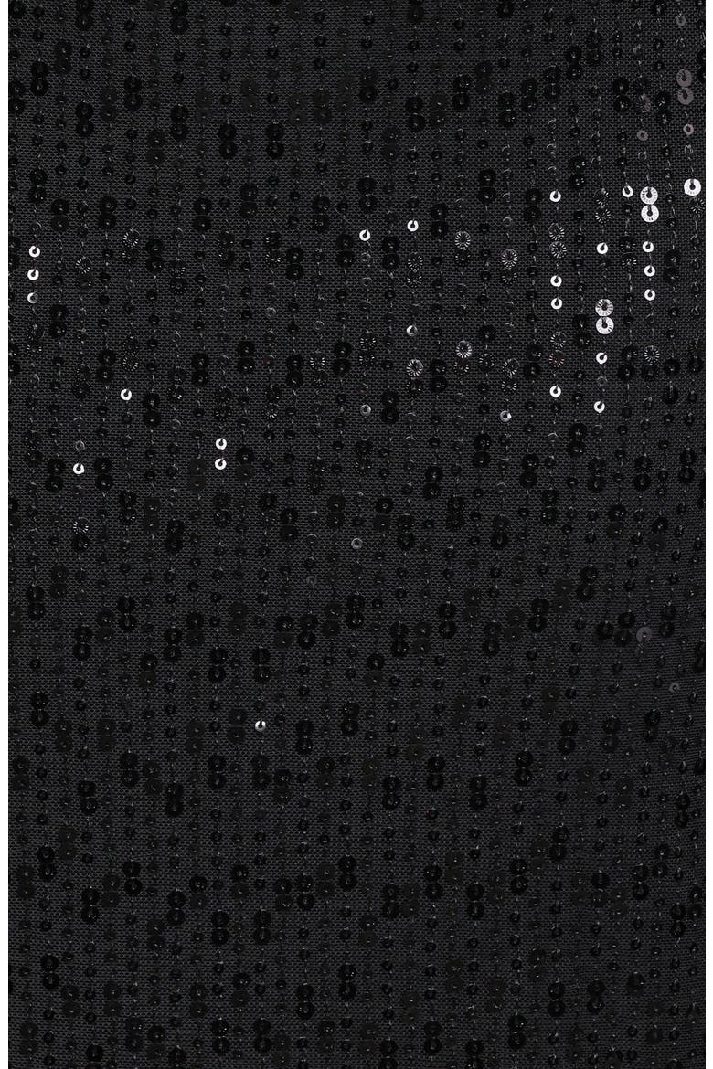 Agnes Strapless Sequin Maxi Dress, Alternate, color, BLACK