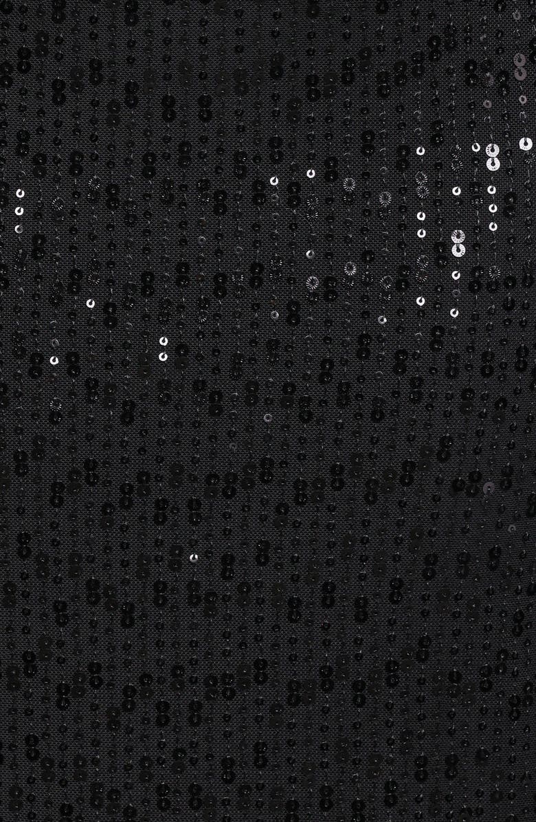 Petal & Pup Agnes Strapless Sequin Maxi Dress, Alternate, color, Black