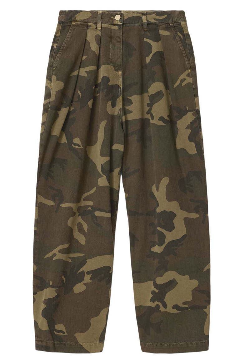 Becca Camo Denim Pants, Alternate, color, CAMO GREEN