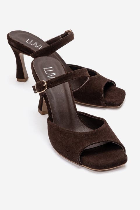 Urael Leather Stiletto Strap Sandal