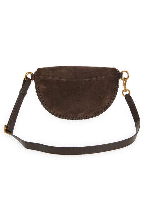 Isabel Marant Skano Suede Crossbody Bag In Brown