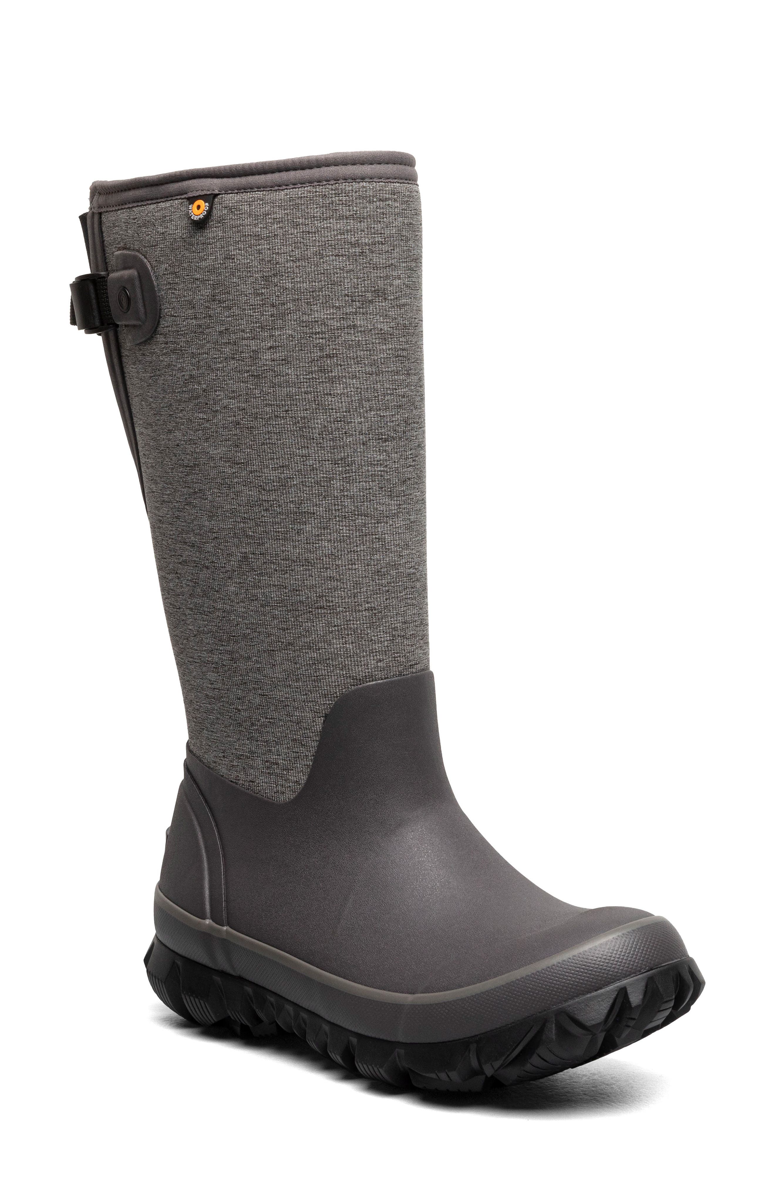 Bogs Whiteout Waterproof Rain Boot, Main, color, Gray