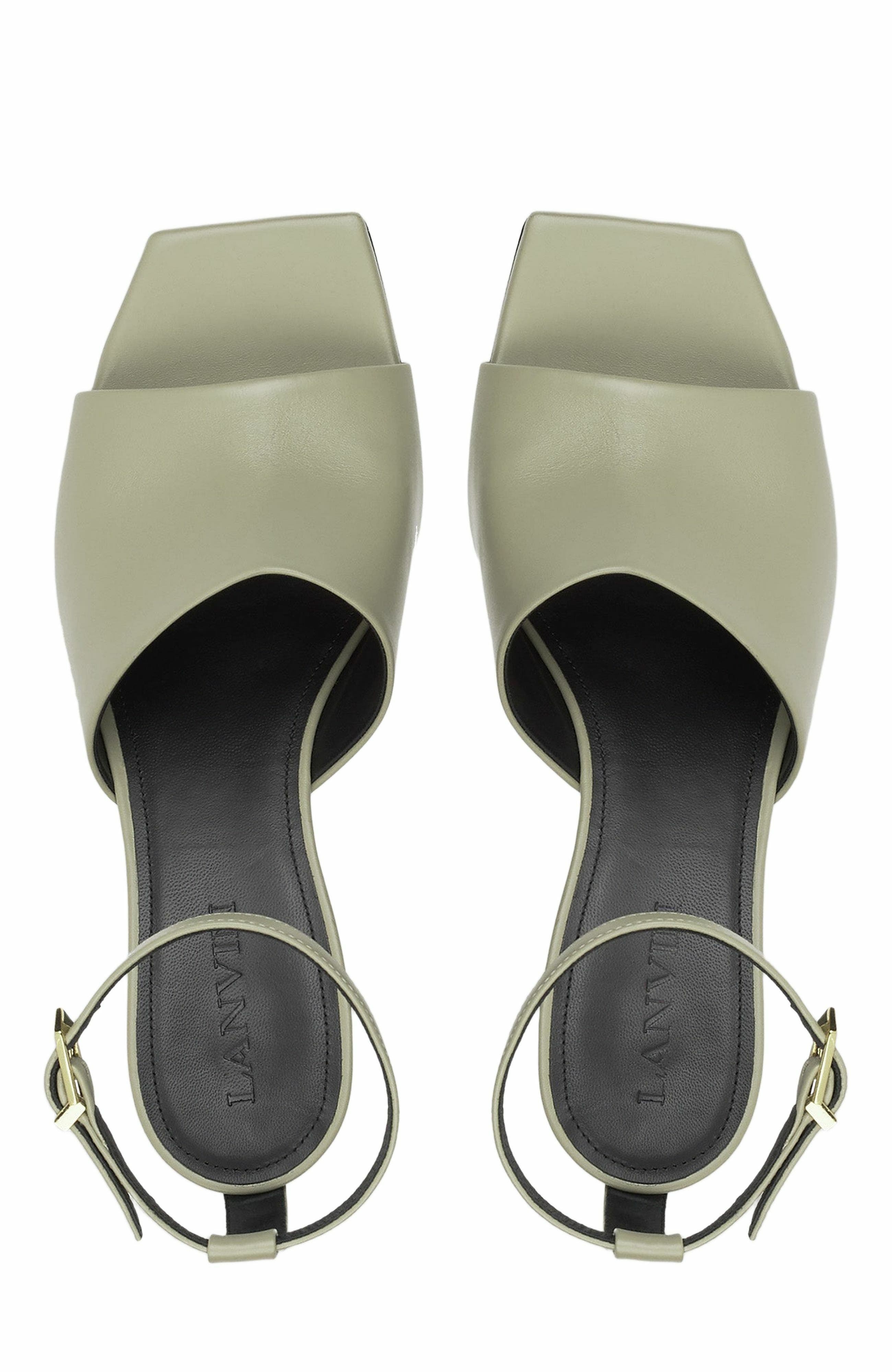 Lanvin Mesure Leather Sandals, Alternate, color, 