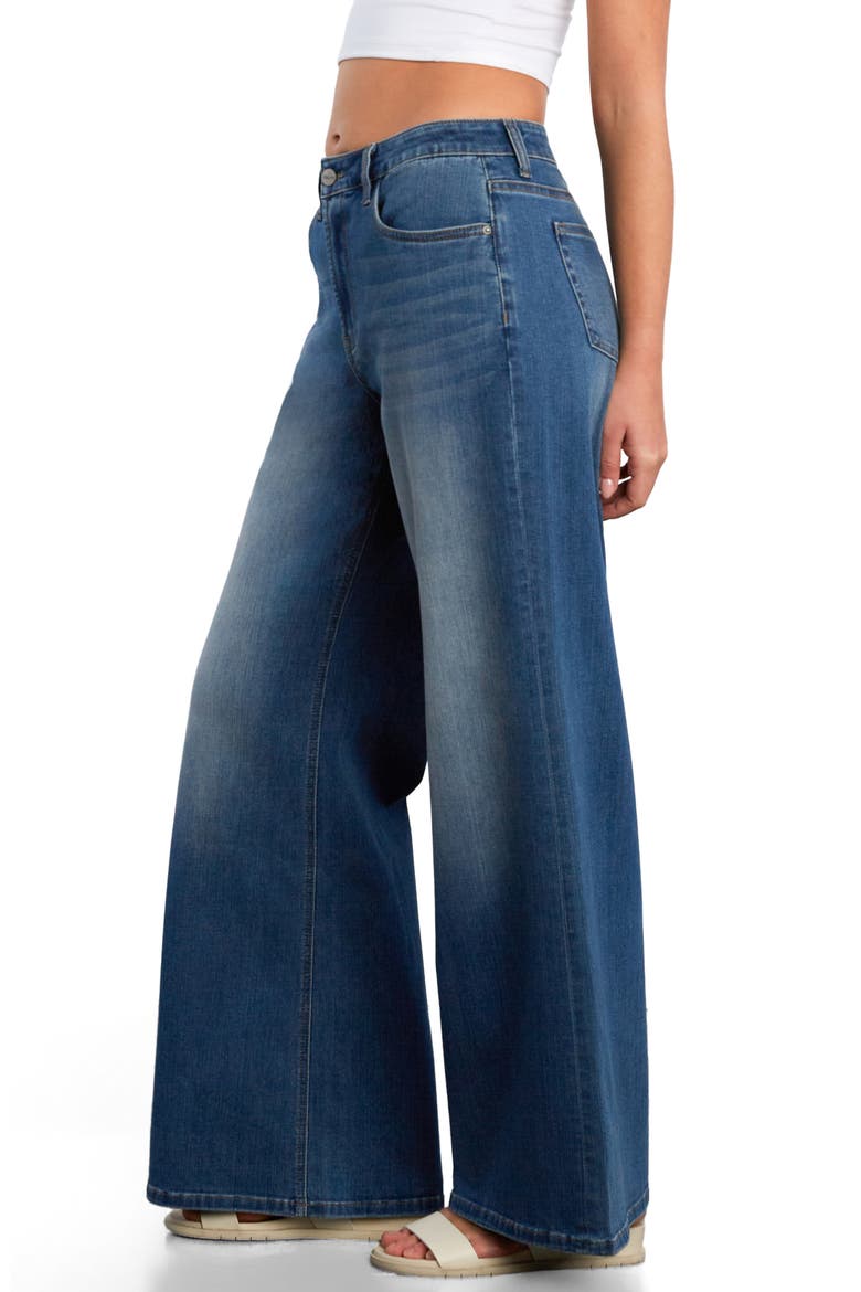 Myra Mid Rise Wide Leg Jeans, Alternate, color, ACE BLUE