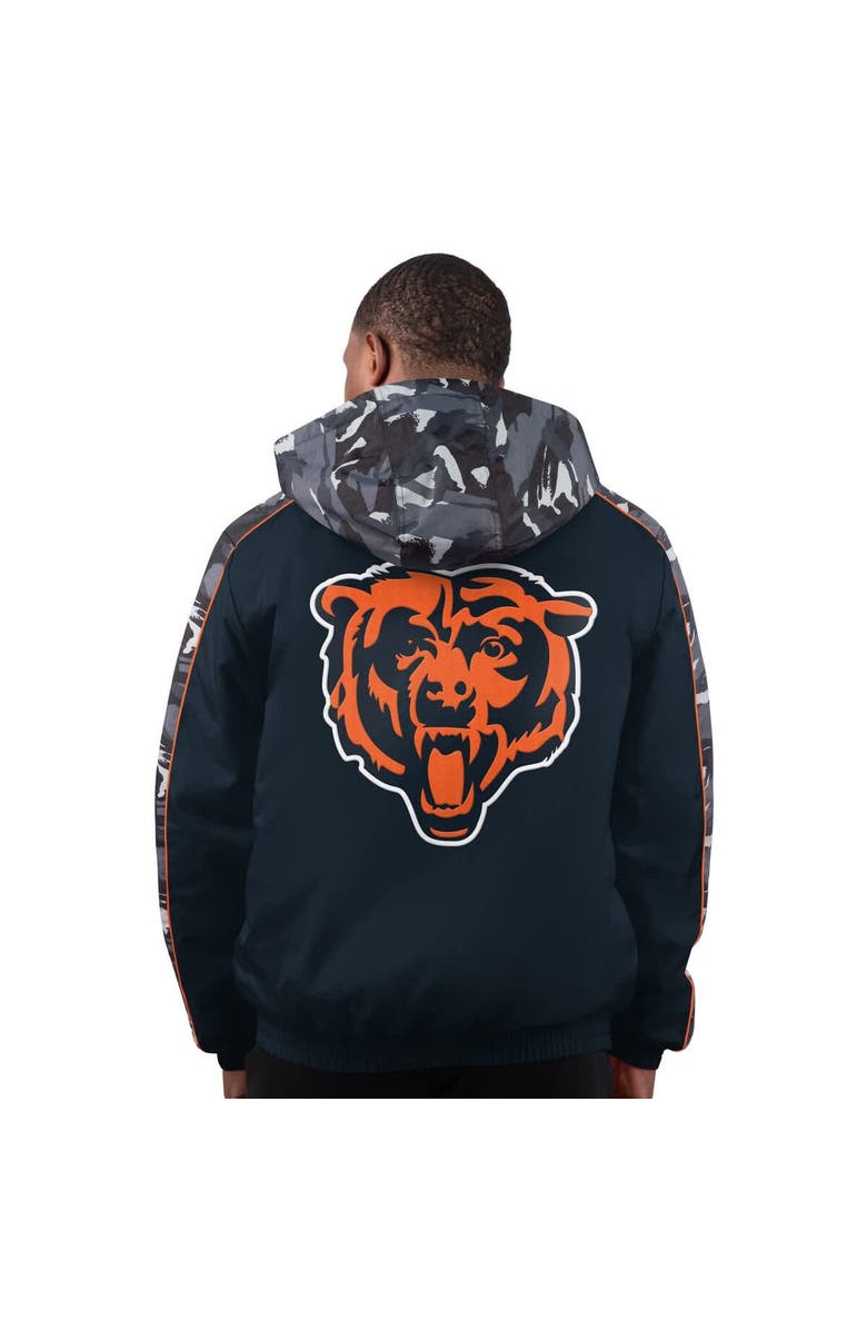 STARTER Men's Starter  Navy Chicago Bears Thursday Night Gridiron Full-Zip Jacket, Alternate, color, Navy