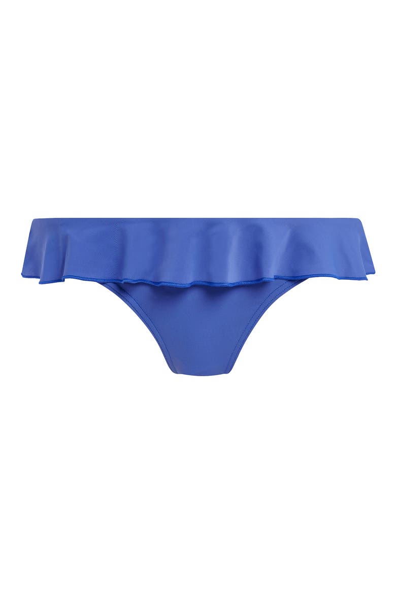 Jewel Cove Italini Frill Bikini Bottoms, Alternate, color, PLAIN AZURE
