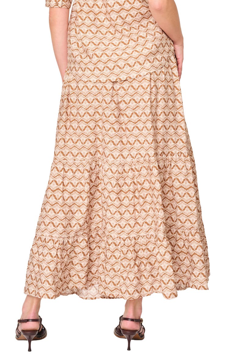 Tiered Maxi Skirt, Alternate, color, MOCHA SHELL