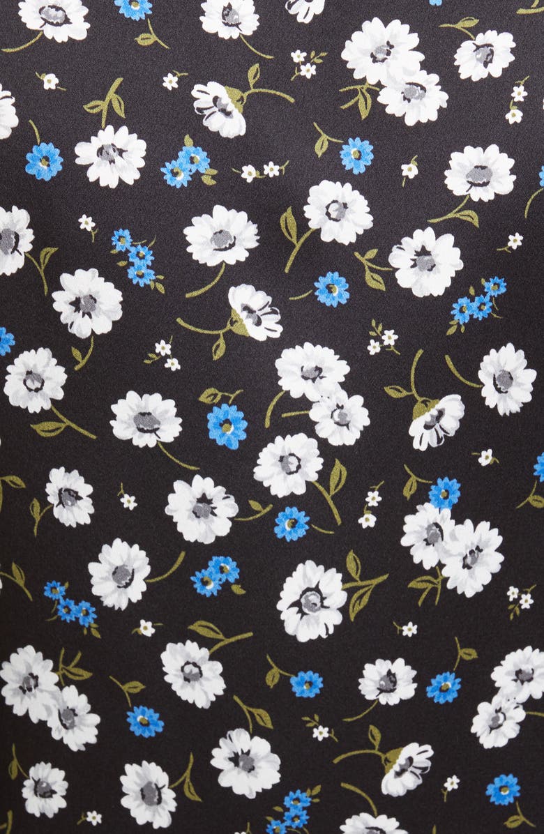 Michael Kors Collection Floral Print Bow Blouse, Alternate, color, 