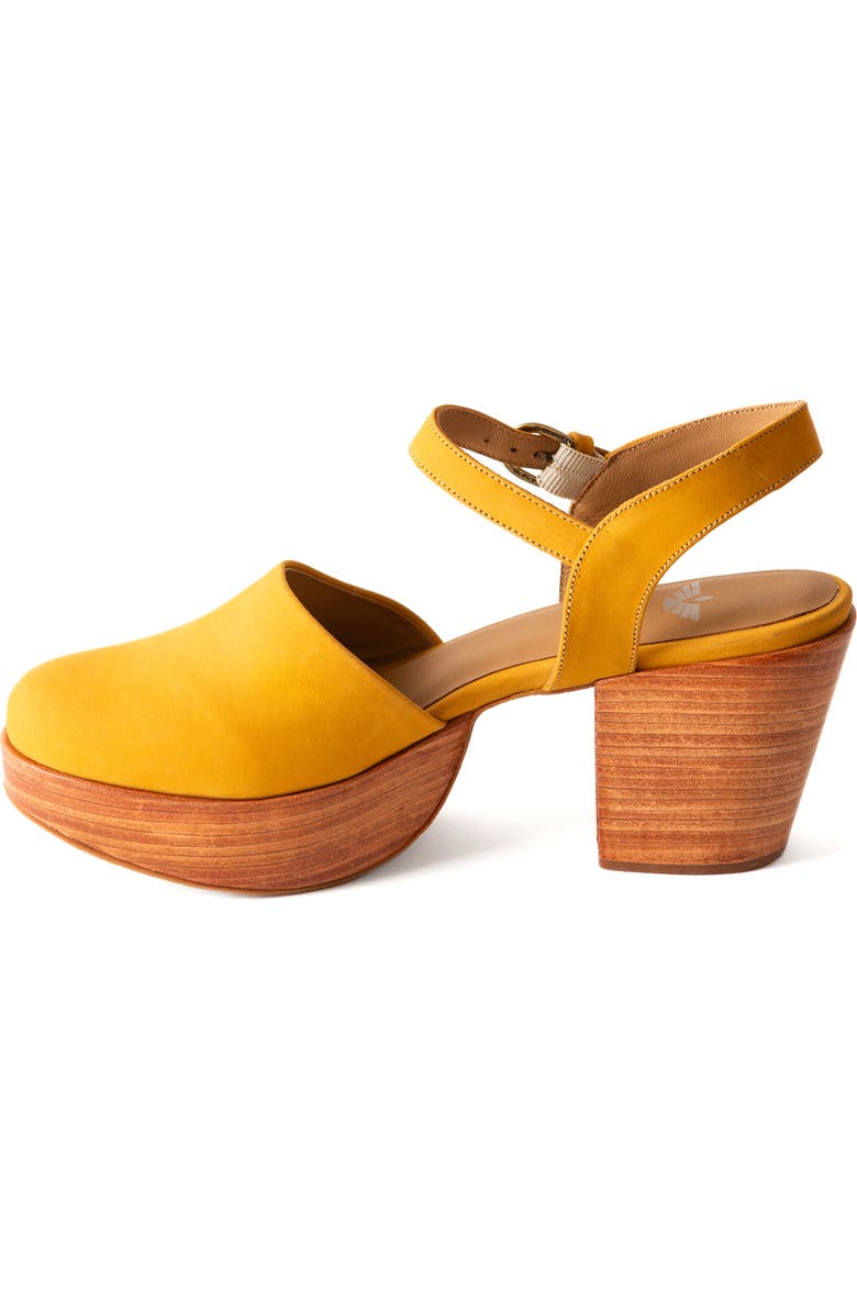 Fortress Willow Mary Jane Platform Clog, Alternate, color, Amber Suede