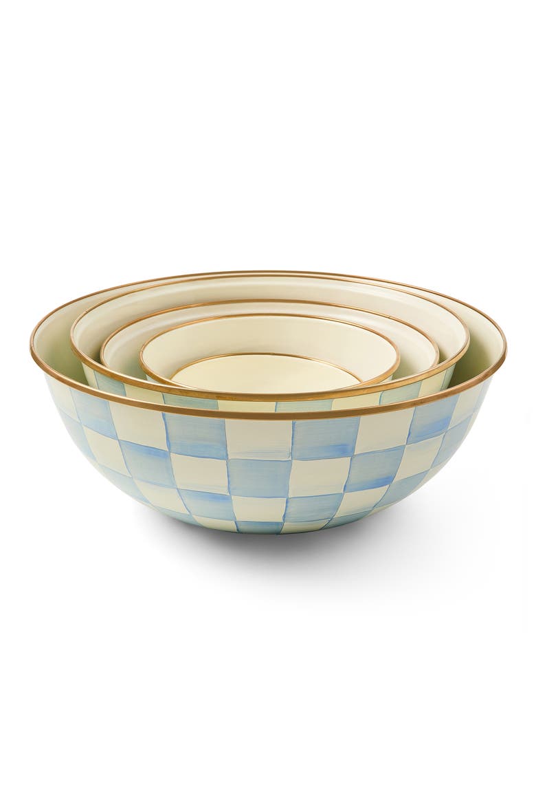 Sky Check Medium Everyday Bowl, Alternate, color, SKY CHECK