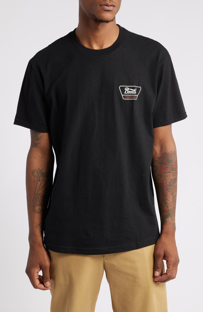 Brixton Linwood Cotton Graphic T-Shirt, Main, color,