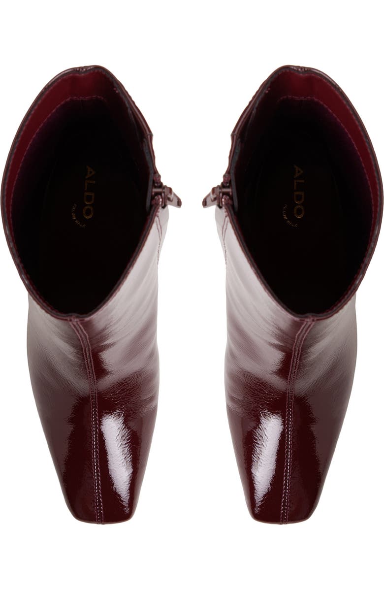 ALDO Vellamo Block Heel Bootie, Alternate, color, Bordo