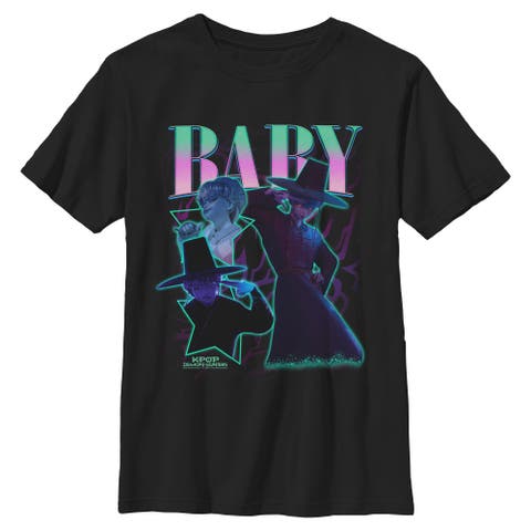 Boy's KPop Demon Hunters Baby Saja Collage  Graphic T-Shirt