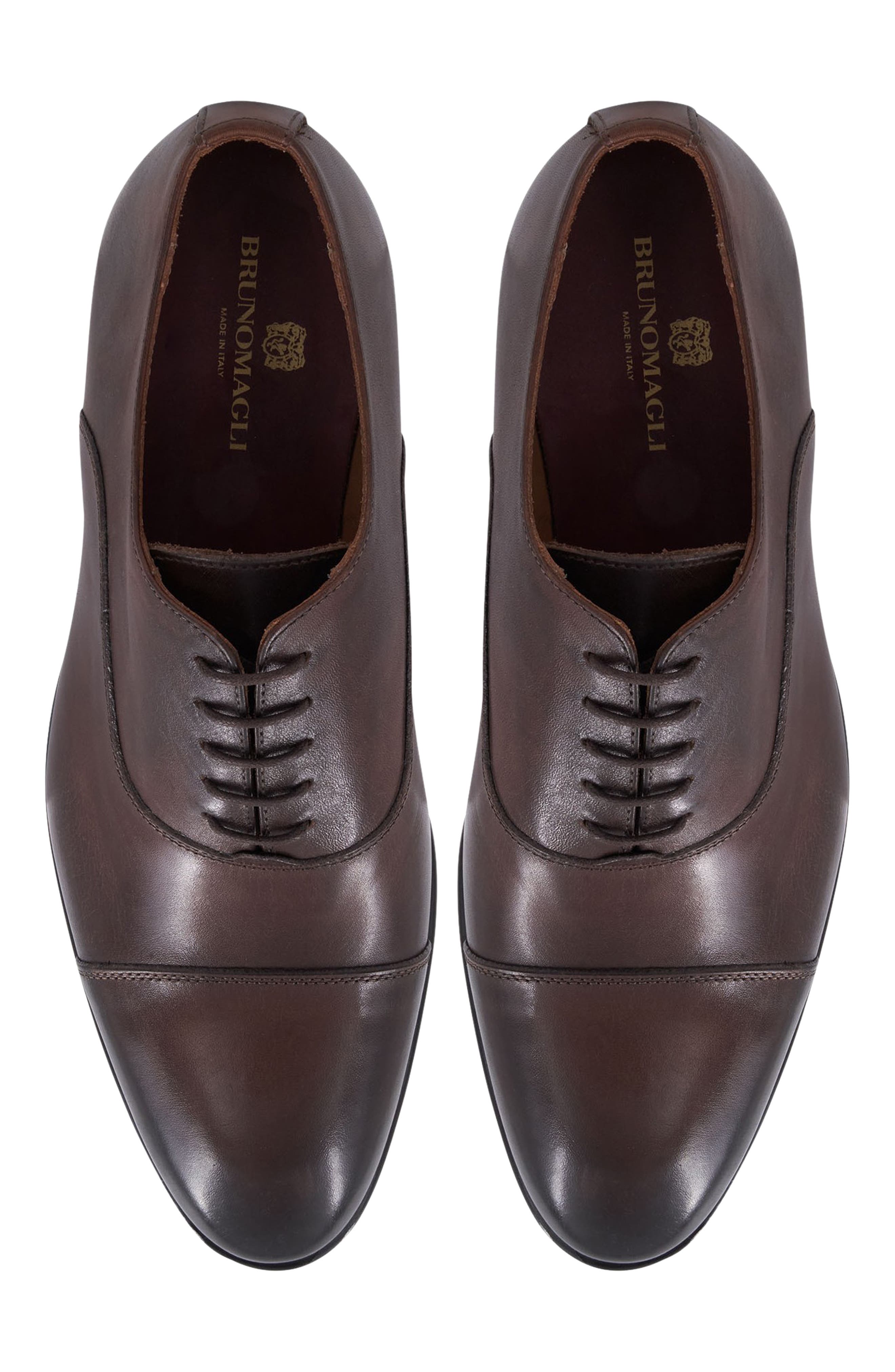 Bruno Magli Sergio Cap Toe Oxford, Alternate, color, Brown