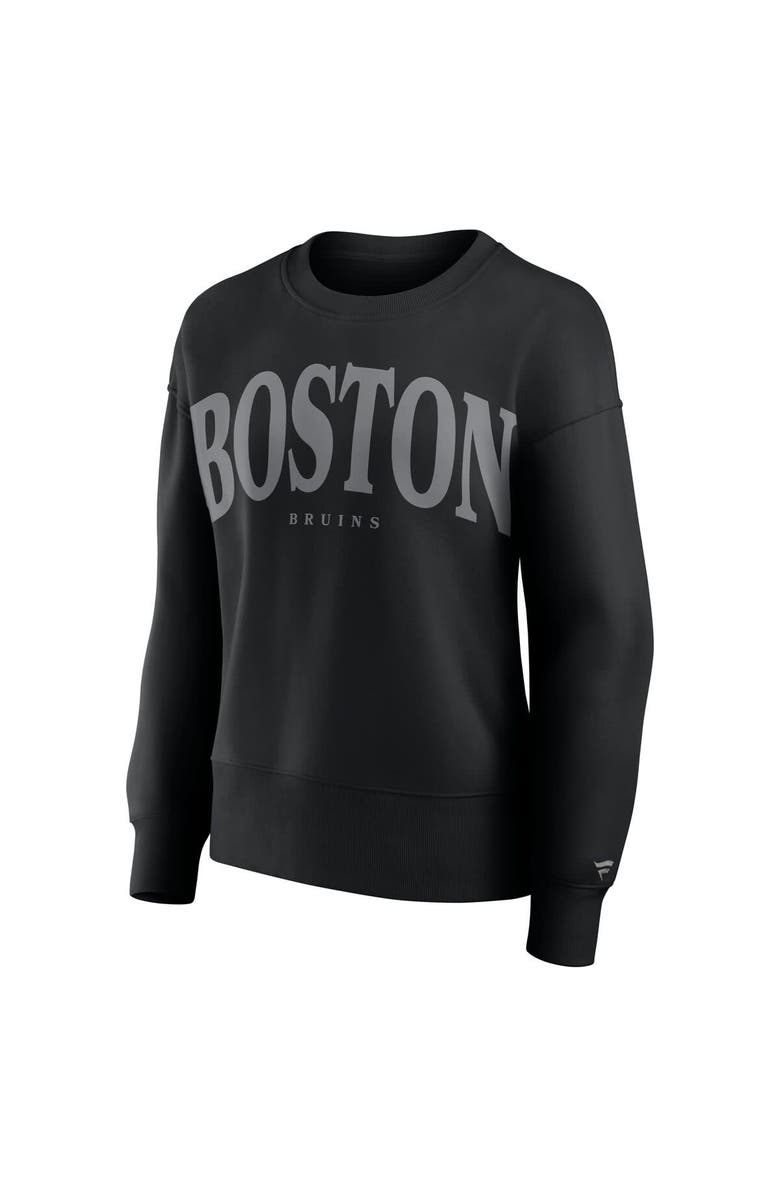 FANATICS Women's Fanatics Black Boston Bruins Elements Flow Pullover Sweatshirt, Alternate, color, Black