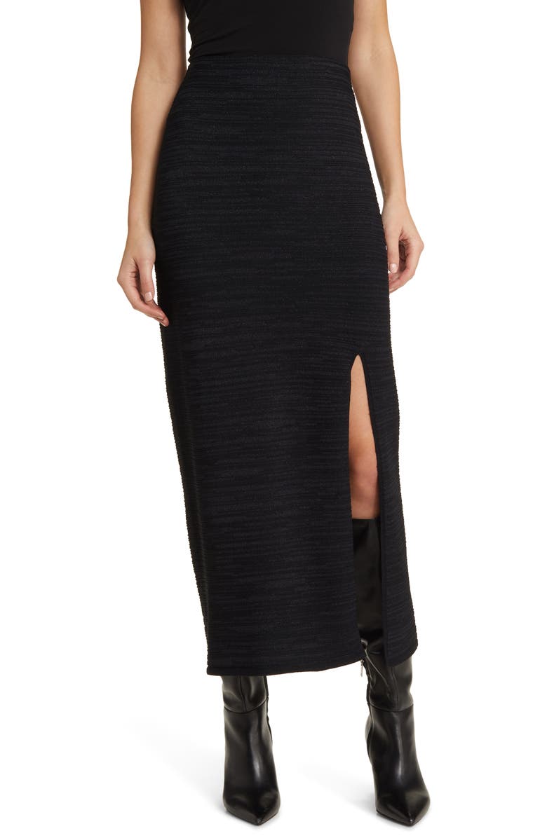 COS Slim Fit Metallic Maxi Skirt, Main, color,