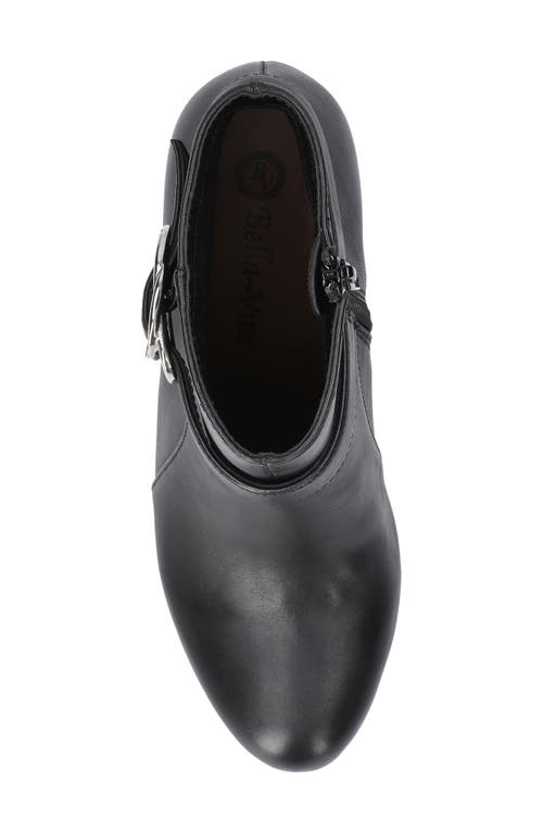 Bella Vita Gamela Moto Bootie In Black