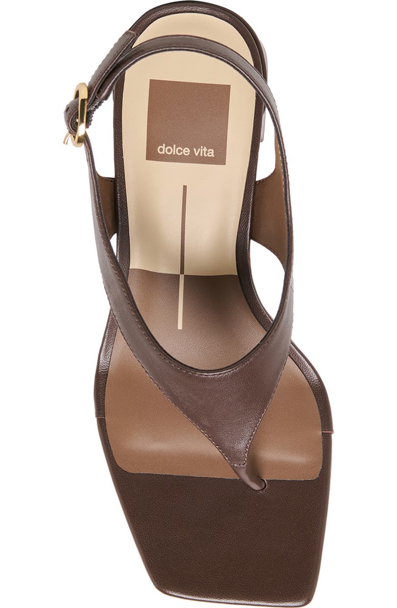 Dolce Vita Yves Block Heel Sandal, Alternate, color, Dark Chocolate Leather