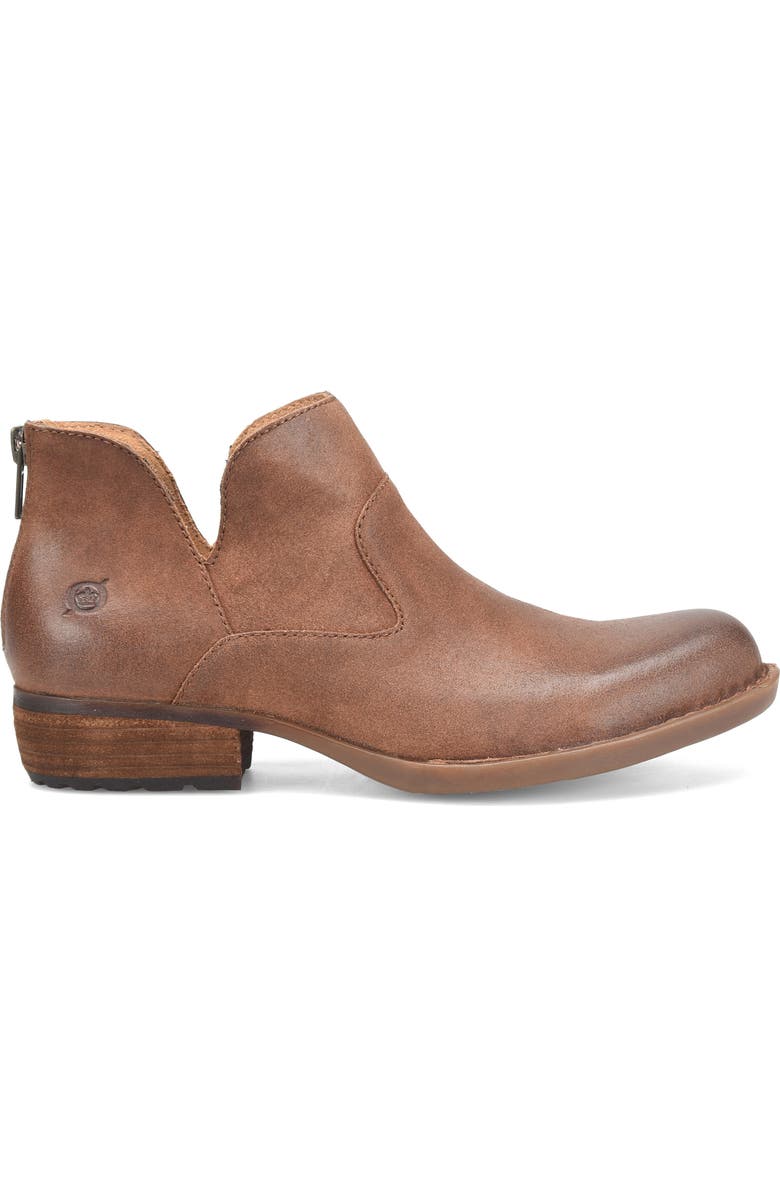 Børn Beth Zip Bootie, Alternate, color, Rust Distressed
