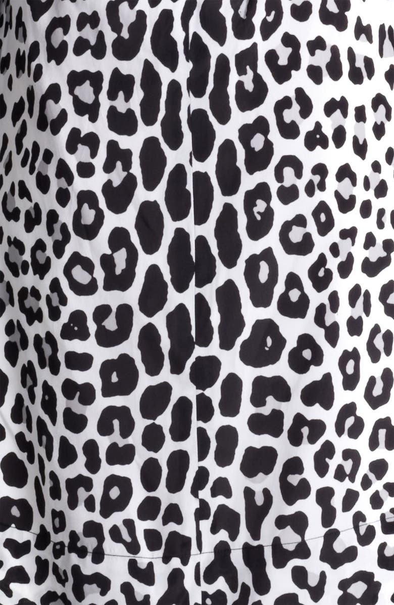 Marc Jacobs Belted Leopard Print Techno Dress, Alternate, color, 
