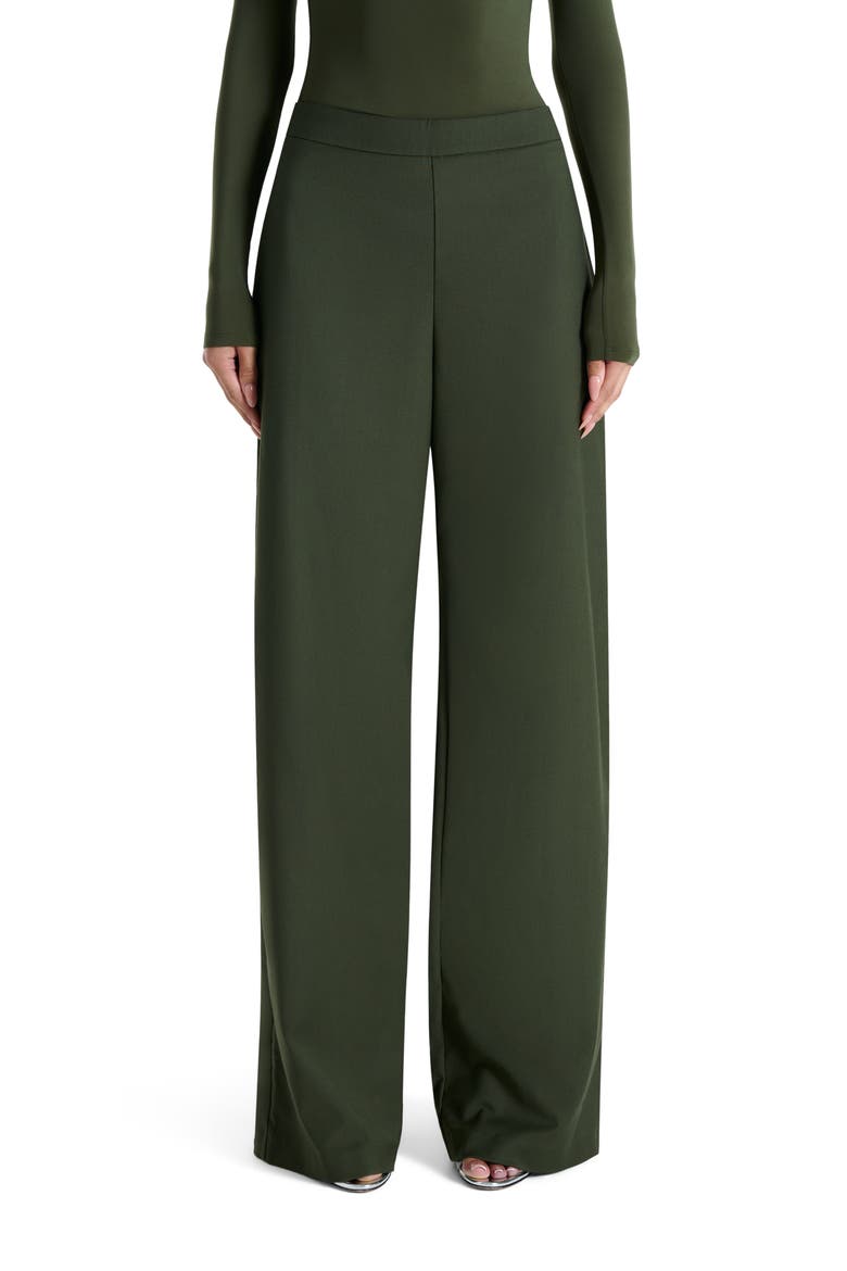 High Waist Wide Leg Pants, Main, color, OLIVE
