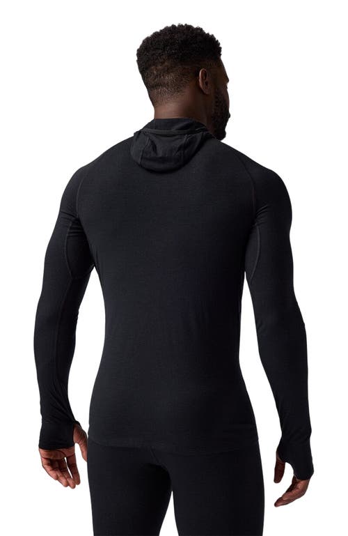 Backcountry Cedars Rws Merino Lt-wt Baselayer 1/2-zip Scuba Top In Animal Print