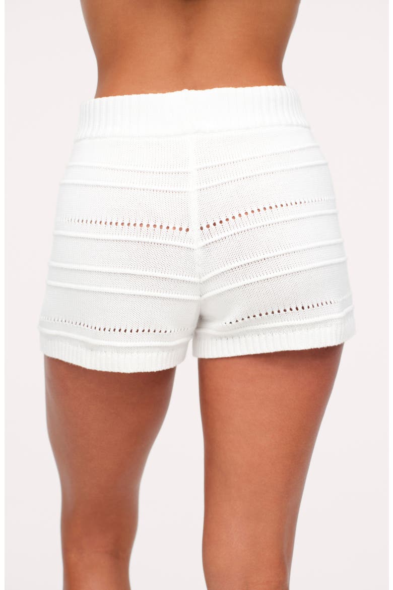 Marine Knit Shorts, Alternate, color, WHITE