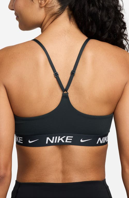 Nike Indy Light Support Padded Adjustable Sports Bra In Black