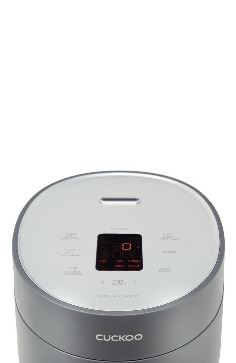 Cuckoo Micom 3-Cup Rice Cooker, Alternate, color, Matte Gray