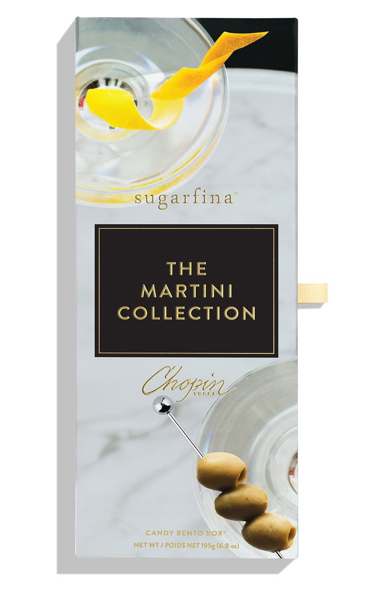 sugarfina 'Chopin' The Martini Collection 3-Piece Candy Bento Box, Main, color, 