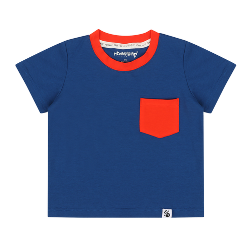 Mixed Up Clothing Kids Suave Short Sleeve Pocket T-shirt In Sodalite Blue