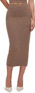 Good American Textured Midi Skirt