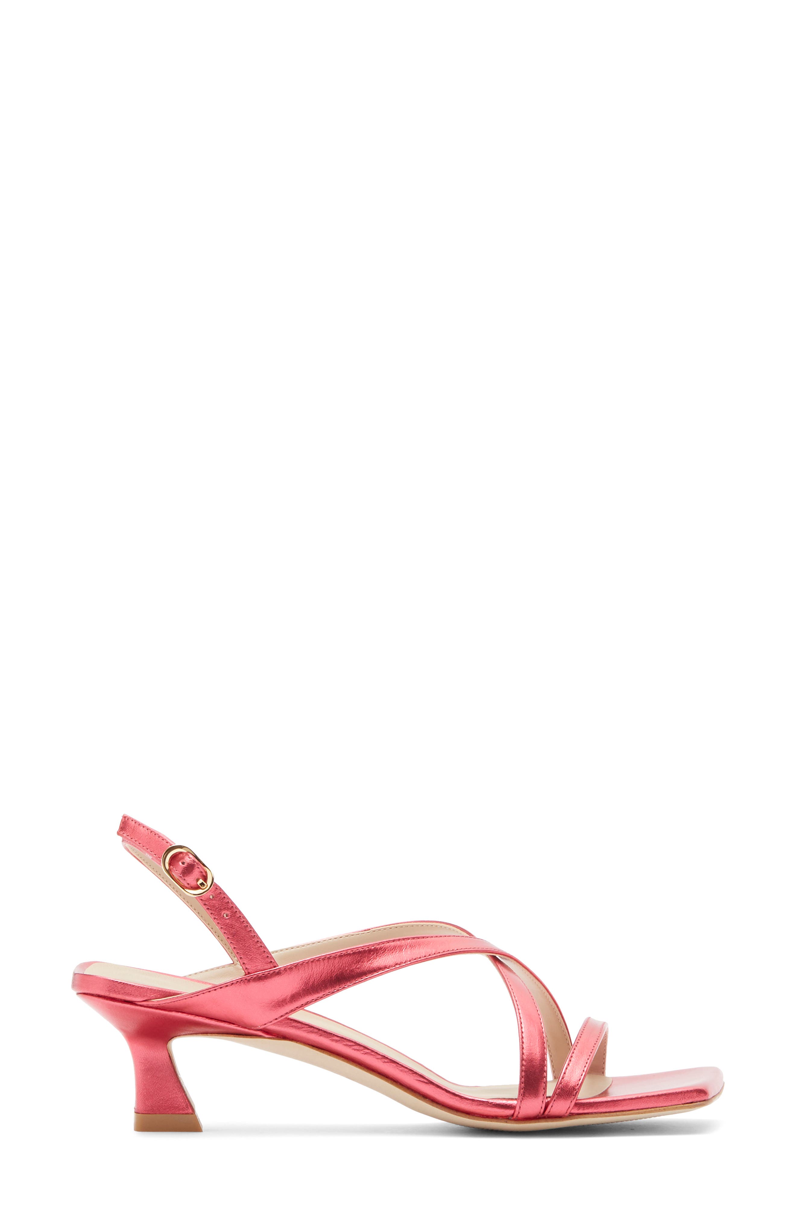 Stuart Weitzman Oasis 50 Slingback Sandal, Alternate, color, Hot Pink